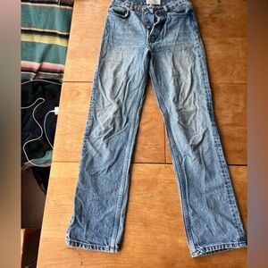 Reformation Cynthia High Rise Straight Jeans - Size 23 in color Colorado